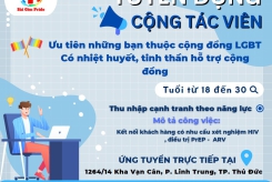 SÀI GÒN PRIDE TUYỂN DỤNG CỘNG TÁC VIÊN