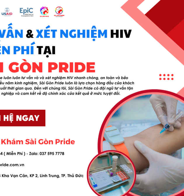 DỊCH VỤ XÉT NGHIỆM HIV TẠI SÀI GÒN PRIDE