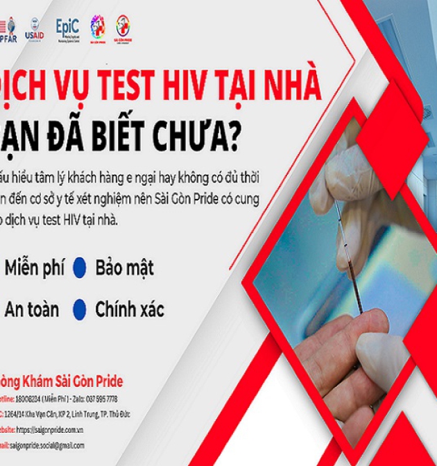 XÉT NGHIỆM HIV MIỄN PHÍ TẠI NHÀ